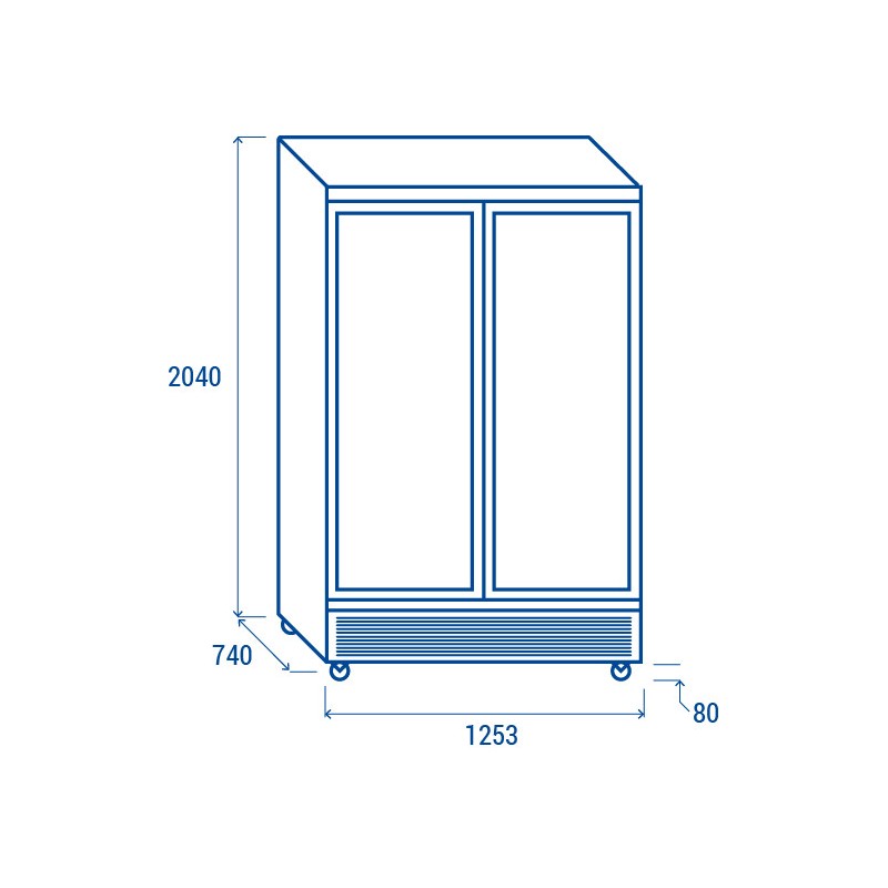 COOL HEAD - Refroidisseur de boissons vertical 1000 litres RCG 1350