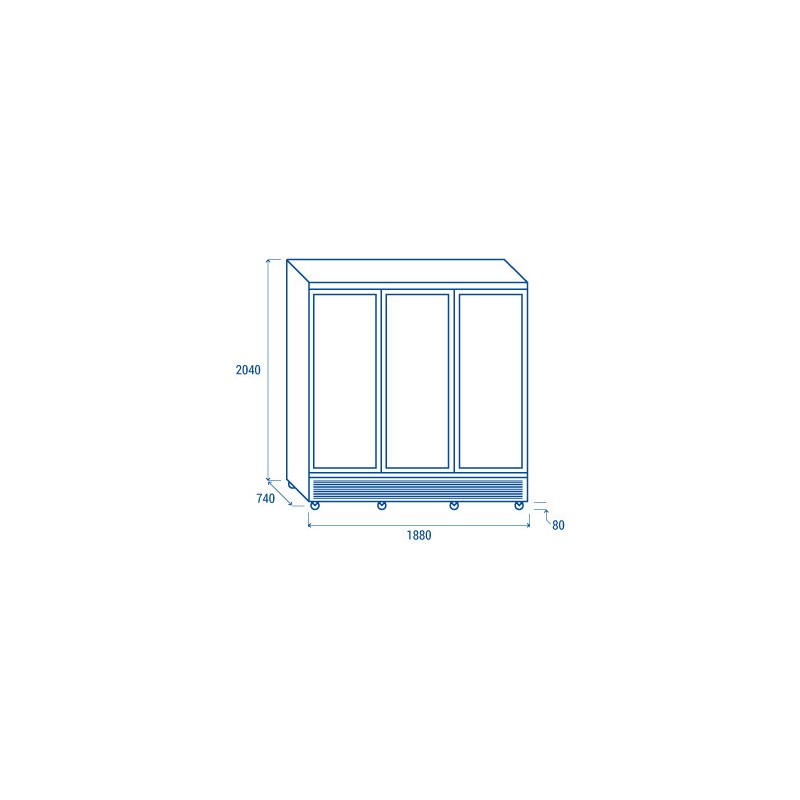 COOL HEAD - Refroidisseur de boissons vertical 1600 litres RCG 1900