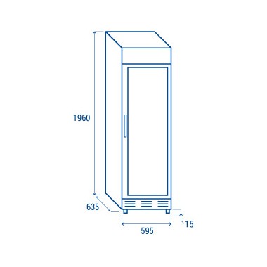COOL HEAD - Refroidisseur vertical de boissons 350 litres TKG 388 C