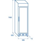 COOL HEAD - Refroidisseur vertical de boissons 350 litres TKG 388 C