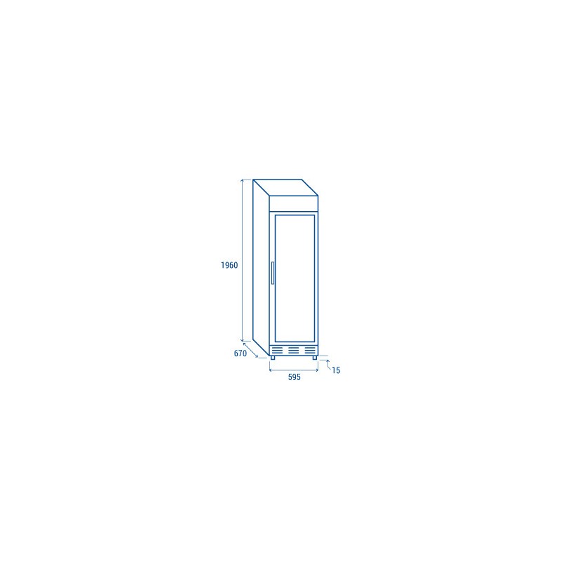 COOL HEAD - Refroidisseur de boissons vertical 350 litres TKG 390 C