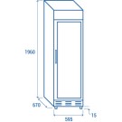 COOL HEAD - Refroidisseur de boissons vertical 350 litres TKG 390 C
