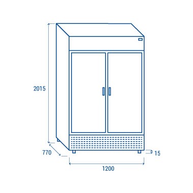 COOL HEAD - Refroidisseur à boissons vertical 1050 litres TKG 1000 CB