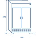 COOL HEAD - Refroidisseur à boissons vertical 1050 litres TKG 1000 CB