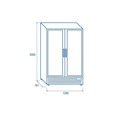 COOL HEAD - Refroidisseur de boissons 1097 litres TKG 1200