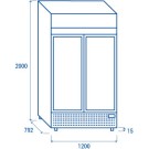 COOL HEAD - Refroidisseur vertical de 1000 litres TKG 1000 H