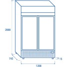 COOL HEAD - Refroidisseur à boissons vertical de 1000 litres TGK 1000 S