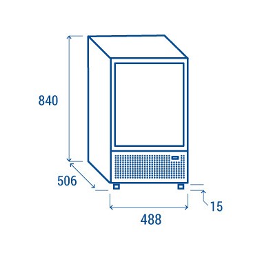 COOL HEAD - Refroidisseur de boissons vertical 55 litres TKG 120 B