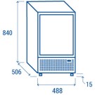COOL HEAD - Refroidisseur de boissons vertical 55 litres TKG 120 B