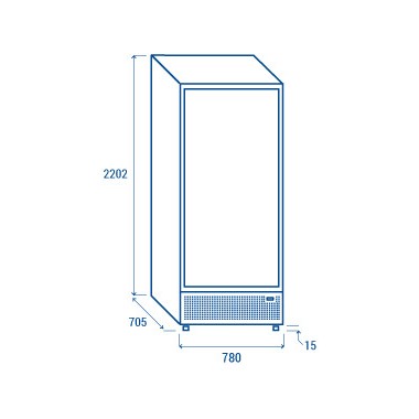 COOL HEAD - - Refroidisseur de boissons vertical 700 litres TKG 710