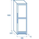 COOL HEAD - Vitrine réfrigérée vertical boissons 350 l TMG 390