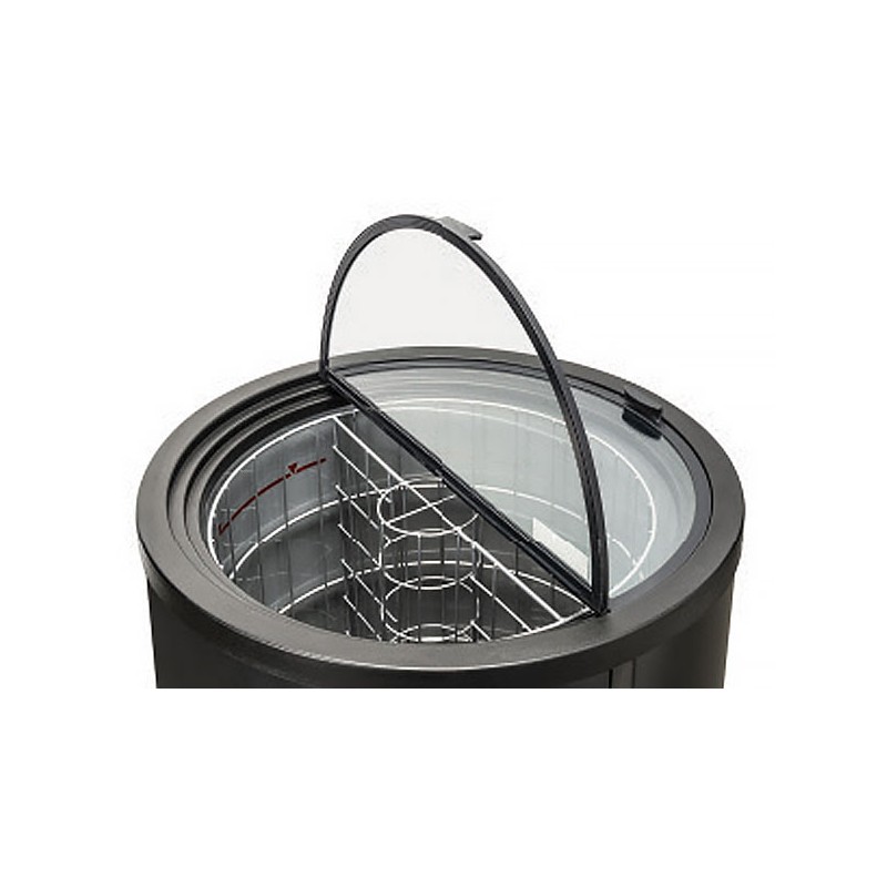 COOL HEAD - Refroidisseur de canettes 80 litres couvercle en verre HP 80