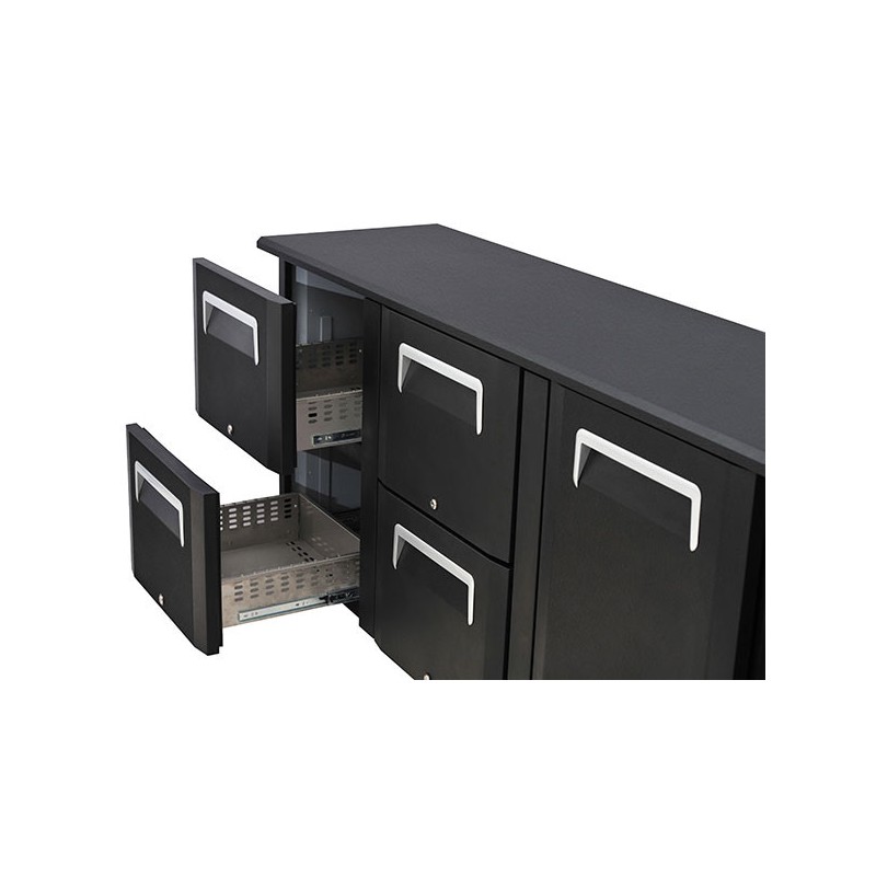 COOL HEAD - Armoire arrière bar 2 portes pleines articulées QB 200