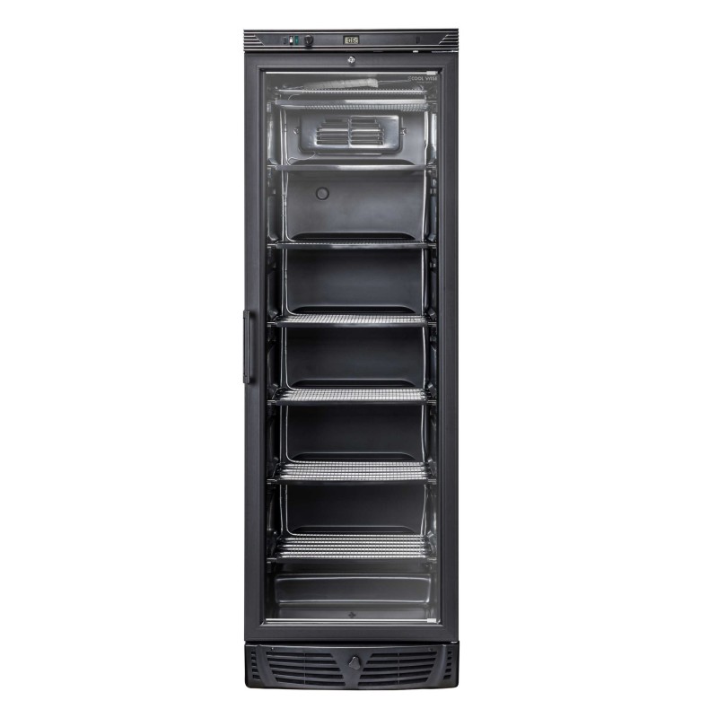 COOL HEAD - Congélateur vertical 300 litres porte vitrée TNG 390 B