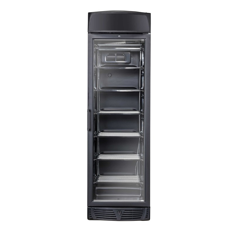 COOL HEAD - Congélateur vertical 300 litres porte vitrée TNG 390 CB