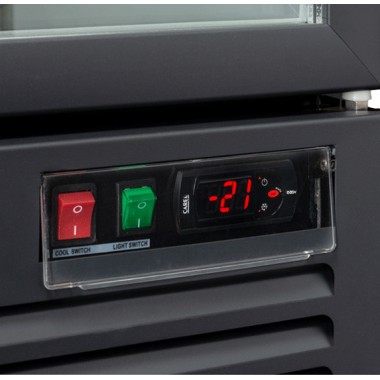 COOL HEAD - Congélateur vertical 560 litres avec porte vitrée
