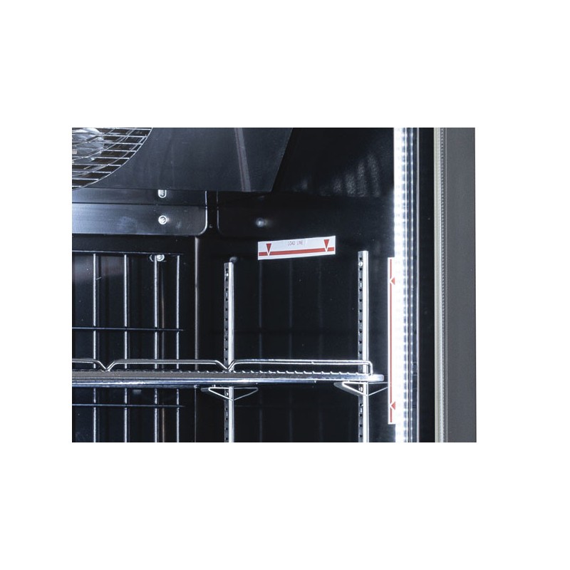 COOL HEAD - Congélateur vertical 560 litres avec porte vitrée