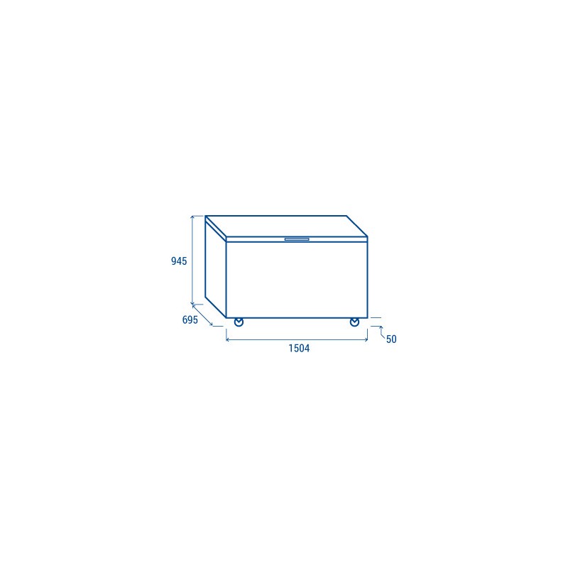 COOL HEAD - Congélateur coffre 500 litres CF 508