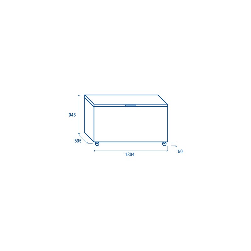 COOL HEAD - Congélateur Coffre 600 litres CF 608