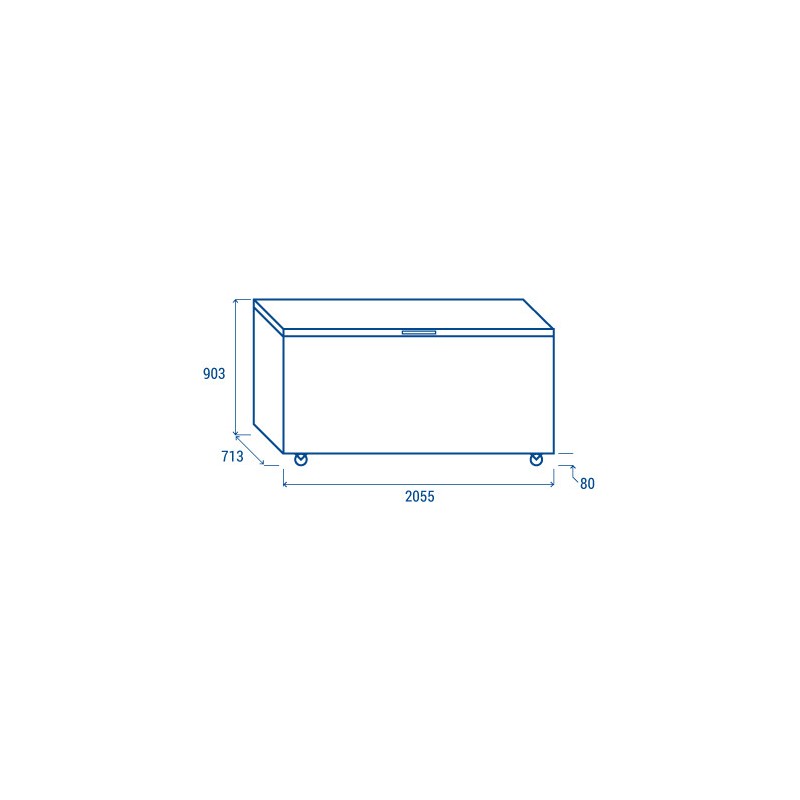 COOL HEAD - Congélateur coffre 700 litres CF 708