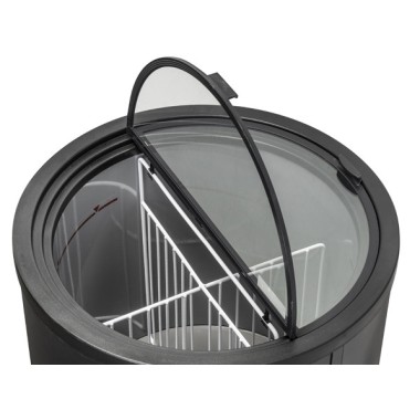 COOL HEAD - Congélateur en canettes 80 litres couvercle en verre HN 80