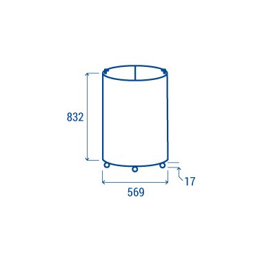 COOL HEAD - Congélateur en canettes 80 litres couvercle en verre HN 80