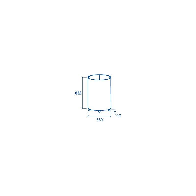 COOL HEAD - Congélateur en canettes 80 litres couvercle en verre HN 80