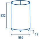 COOL HEAD - Congélateur en canettes 80 litres couvercle en verre HN 80