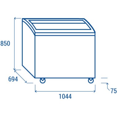 COOL HEAD - Congélateur coffre 300 litres CG 309A