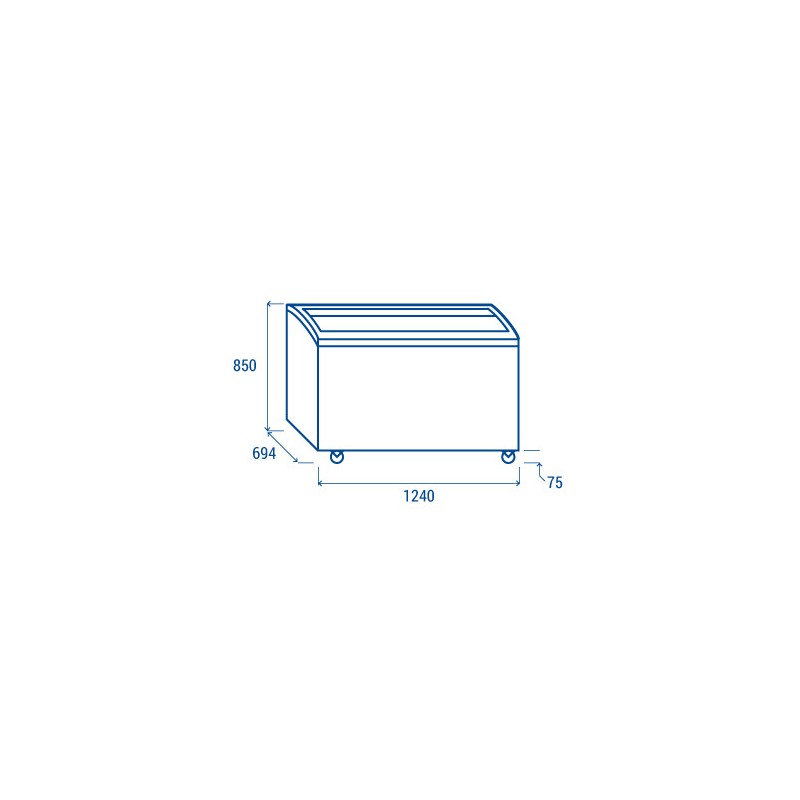COOL HEAD - Congélateur à Coffre 400 litres CG 409A