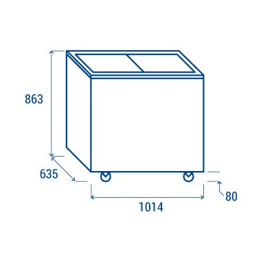 COOL HEAD - Congélateur Coffre 300 litres CFG 308