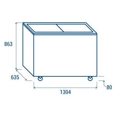 COOL HEAD - Congélateur coffre 400 litres CFG 408
