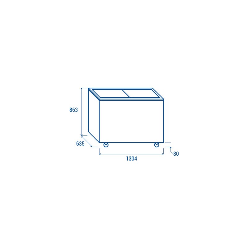 COOL HEAD - Congélateur coffre 400 litres CFG 408