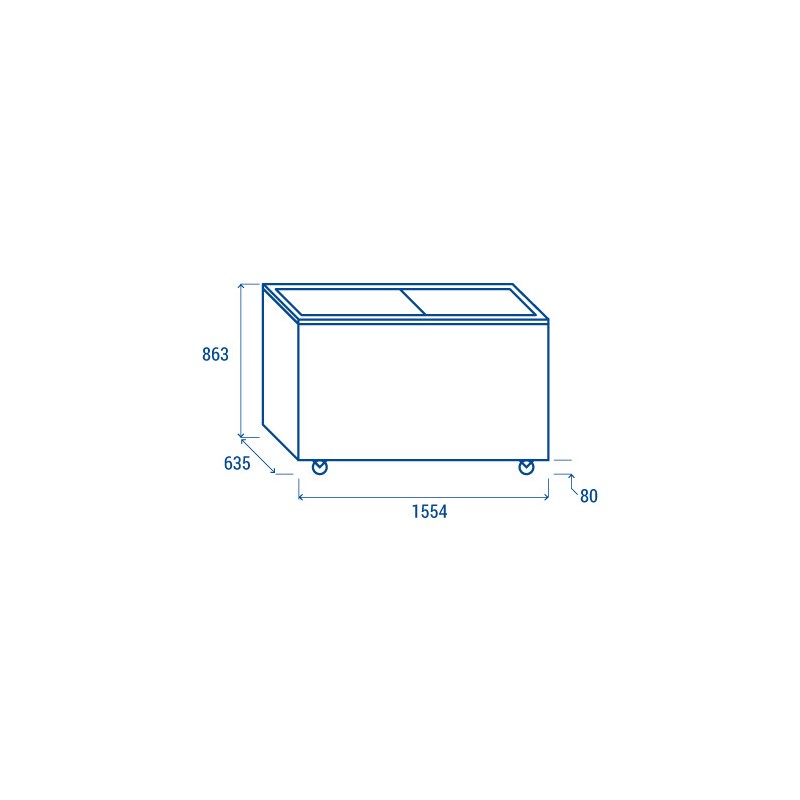 COOL HEAD - Congélateur coffre 500 litres CFG 508
