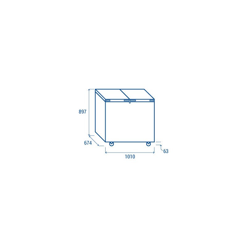 COOL HEAD - Congélateur coffre 300 litres - CFB 300