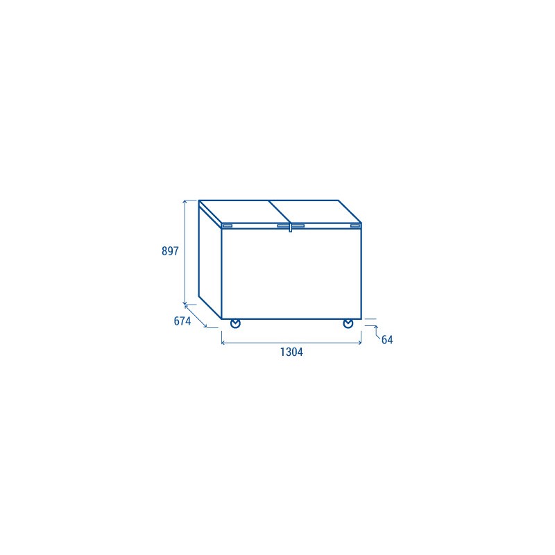COOL HEAD - Congélateur Coffre 400 litres - CFB 400
