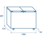 COOL HEAD - Congélateur Coffre 400 litres - CFB 400
