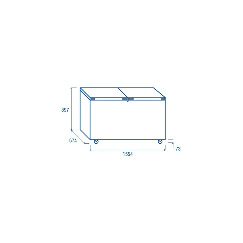 COOL HEAD - Congélateur Coffre 500 litres CFB 500