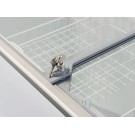 COOL HEAD - Congélateur Coffre de 150 litres couvercle verre coulissant