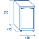 COOL HEAD - Cave à vin autoportante 88 litres RCS 88