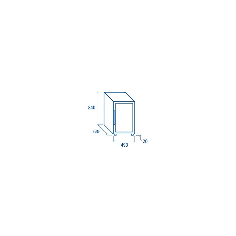 COOL HEAD - Cave à vin autonome 140 litres CW 36DT
