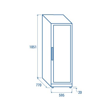 COOL HEAD - Cave à vin 485 litres Double Zone CW 518DT