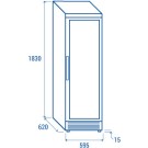 COOL HEAD - Cave à vin 350 litres brune TW 400