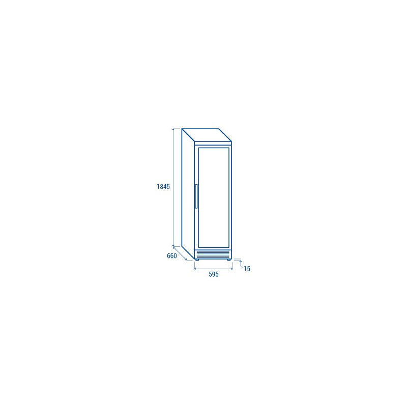 COOL HEAD - Cave à vin 350 litres argent TWS 400