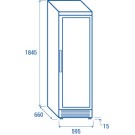 COOL HEAD - Cave à vin 350 litres argent TWS 400
