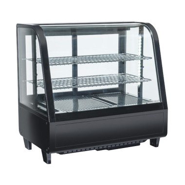 COOL HEAD - Vitrine réfrigérée de comptoir noire 100 litres RC 100B