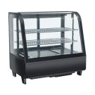 COOL HEAD - Vitrine réfrigérée de comptoir noire 100 litres RC 100B