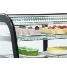 COOL HEAD - Vitrine réfrigérée de comptoir noire 100 litres RC 100B