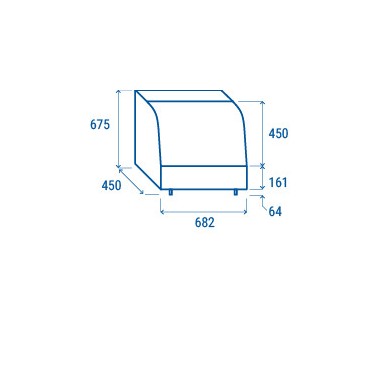 COOL HEAD - Vitrine réfrigérée de comptoir blanche 100 litres RC 100W