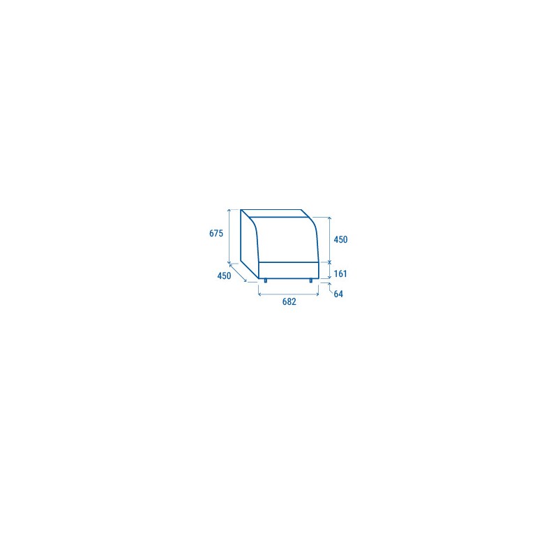 COOL HEAD - Vitrine réfrigérée de comptoir blanche 100 litres RC 100W